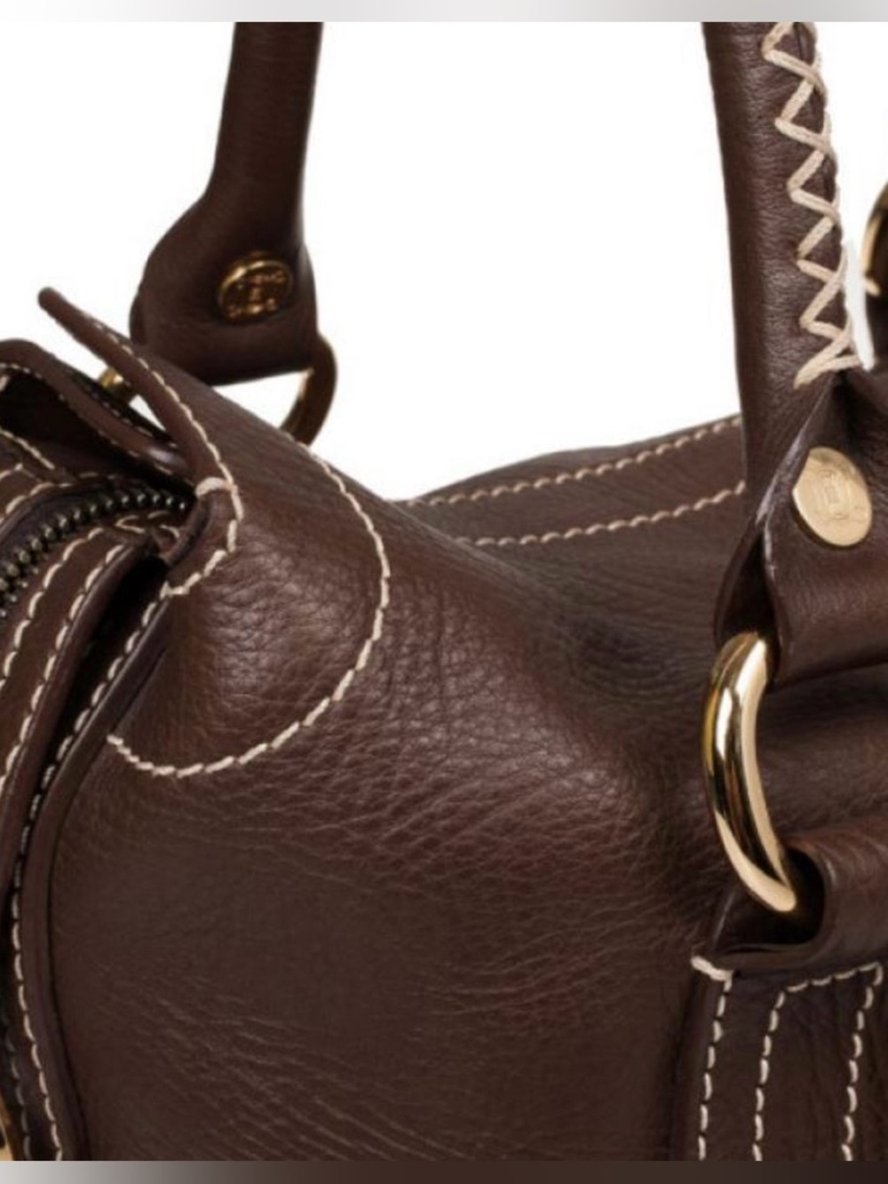 CELINE Boogie Brown Leather Bag - Picture 7 of 13